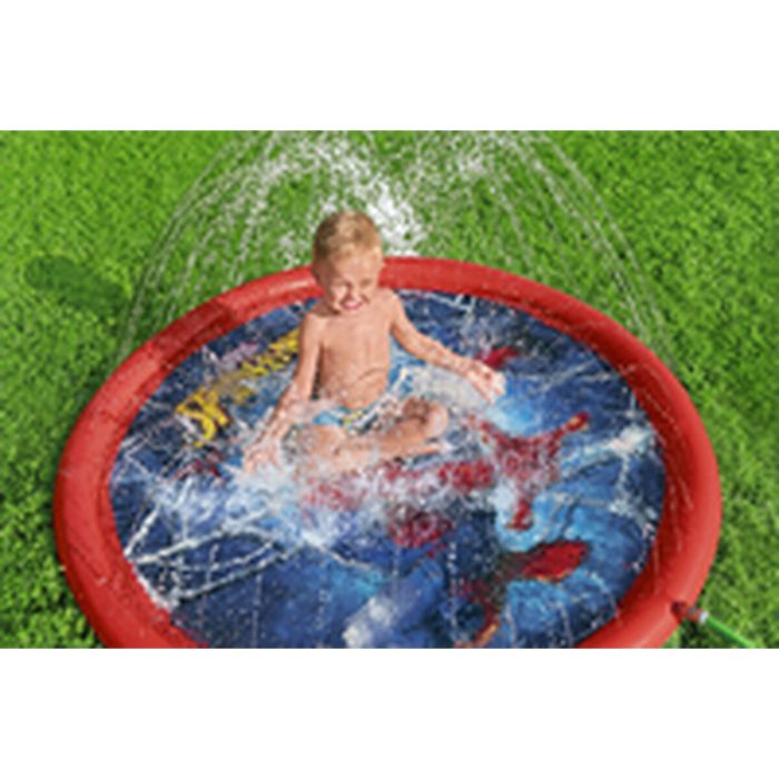 Bestway Piscine Gonflable avec Arroseur Spiderman D165 cm +2 Ans Jardin 98792 6