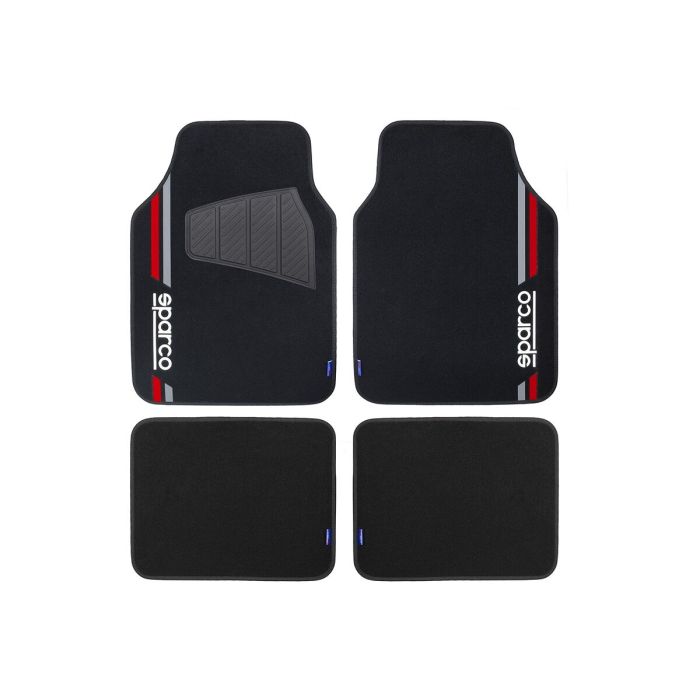 Set de tapis de voitures Sparco SPCF508RD Rouge 0 Set de tapis de voitures Sparco SPCF508RD Rouge 0