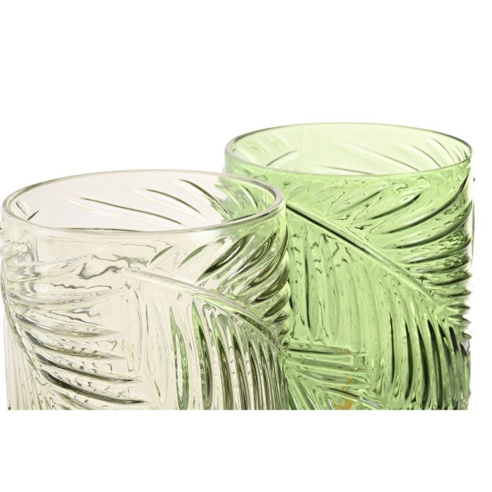Décoration lumineuse Home ESPRIT Métal Verre Tropical 12 x 12 x 20 cm (2 Unités) 2 Décoration lumineuse Home ESPRIT Métal Verre Tropical 12 x 12 x 20 cm (2 Unités) 2
