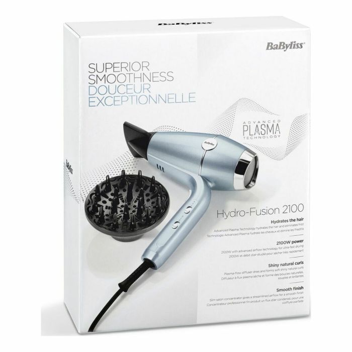 Sèche-cheveux Babyliss D773DE 2100 W Bleu Métallisé 11 Sèche-cheveux Babyliss D773DE 2100 W Bleu Métallisé 11