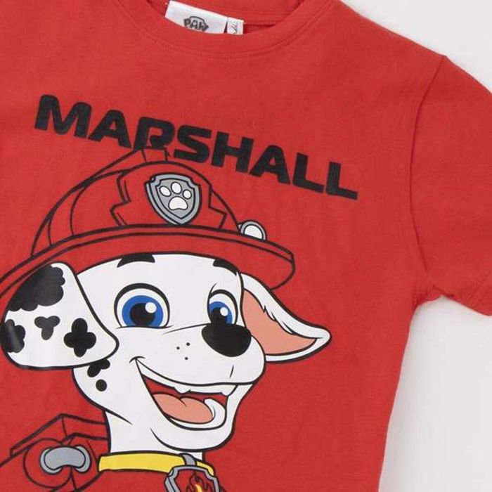 T shirt à manches courtes Enfant The Paw Patrol Rouge T shirt à manches courtes Enfant The Paw Patrol Rouge