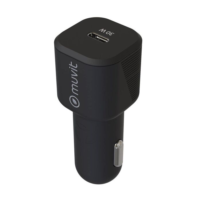 Chargeur USB pour Voiture Muvit Noir 30 W 0 Chargeur USB pour Voiture Muvit Noir 30 W 0