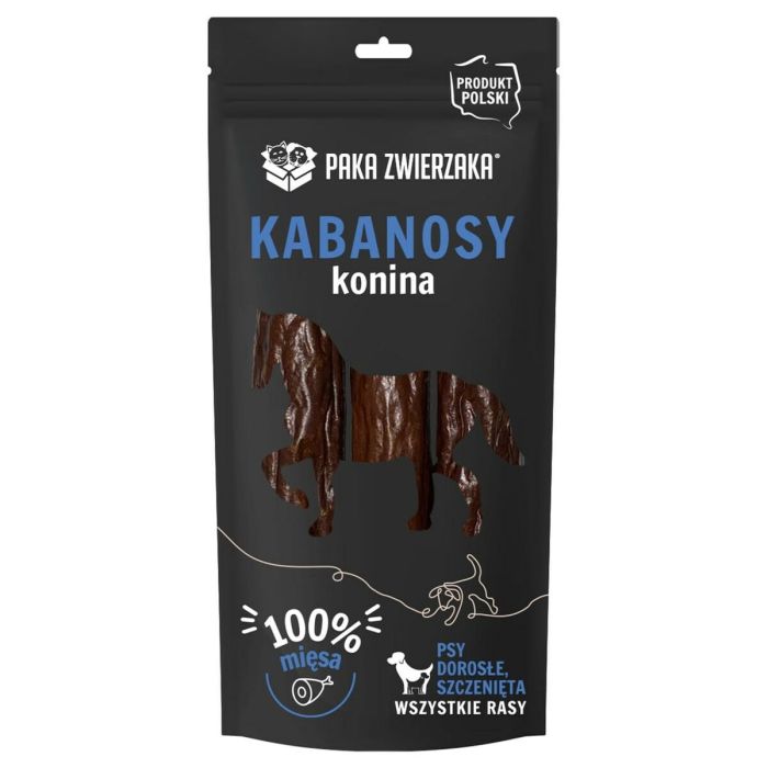 Snack pour chiens Paka Zwierzaka Sausages Horse 80 g Cheval 3 Pièces
