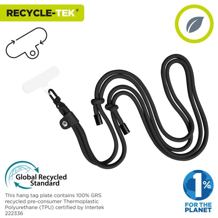 Cordon pour téléphone mobile Muvit for Change Noir 7