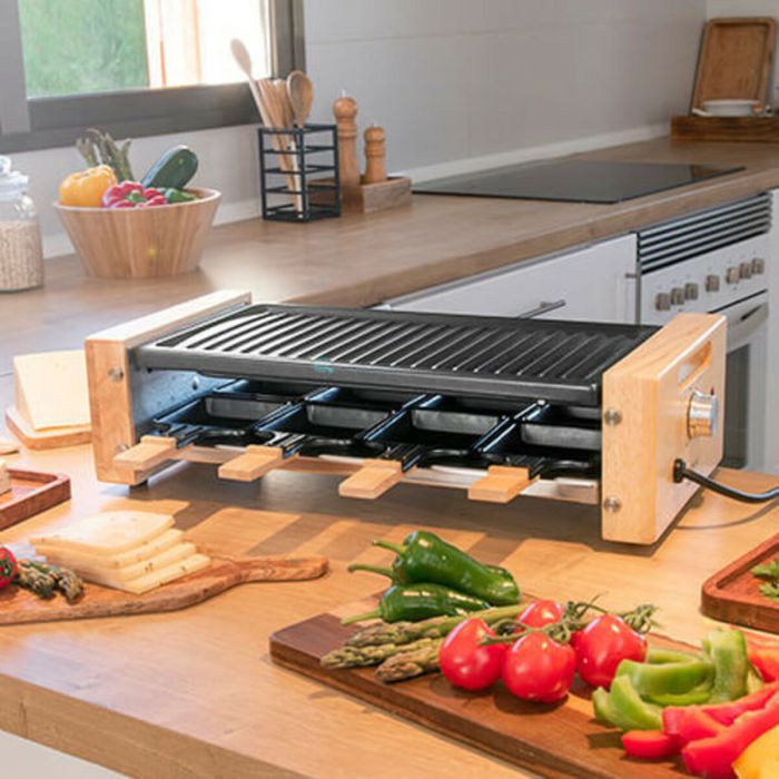 Grill Cecotec Cheese&Grill 8200 Wood Black 1200 W 3 Grill Cecotec Cheese&Grill 8200 Wood Black 1200 W 3