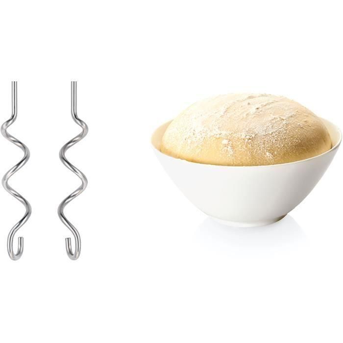 Batteur BOSCH CleverMixx MFQ3530 - 450 W - 5 vitesses - 2 fouets / 2 crochets pétrisseurs inox - Blanc / Gris 5 Batteur BOSCH CleverMixx MFQ3530 - 450 W - 5 vitesses - 2 fouets / 2 crochets pétrisseurs inox - Blanc / Gris 5