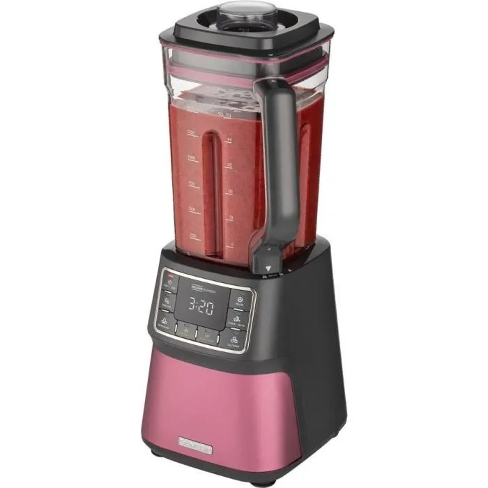 Sencor SBU 7874RD Super Blender Sous Vide - Mélangeur Automatique Nutri 1500W, 8 Lames Titane, 7 Programmes, Smoothie, Soupe, Glaçons, Pichet 1.5L