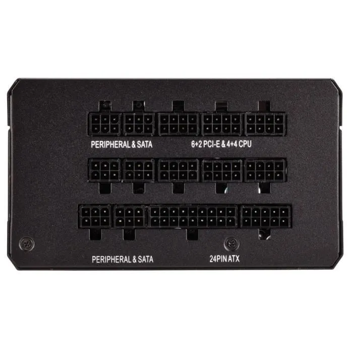 Corsair Alimentation PC RM1000x Shift - 1000 Watt - ATX 3.1 & PCIe 5.1 - Certifiée Cybenetics GOLD - 12 V-2x6 natif - 140 mm Ventilateur - Totalement Modulaire