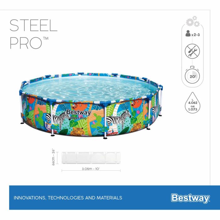 Piscine Démontable Bestway Steel Pro 305 x 66 cm 2