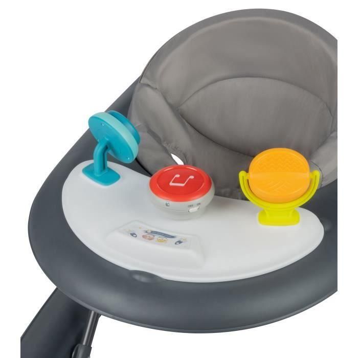 BEBECONFORT EXPLORER Trotteur avec tablette musicale, de 6 a 18 mois (12 kg), Tinted graphite 5