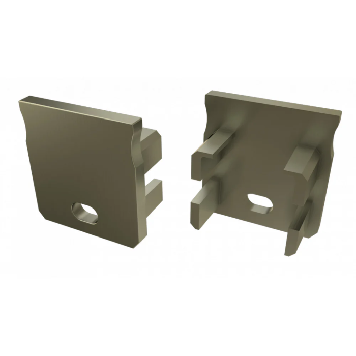 Bouchon d'extrémité pour profil type Y - Aluminium Argent 5