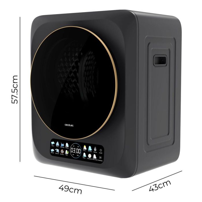 Sèche-linge à pompe à chaleur Cecotec Dry 3400V 1