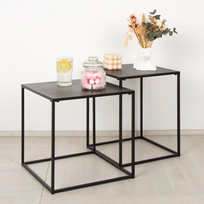 Jeu de 2 tables Max Home 38 x 37 x 38 cm (2 Unités) 5 Jeu de 2 tables Max Home 38 x 37 x 38 cm (2 Unités) 5