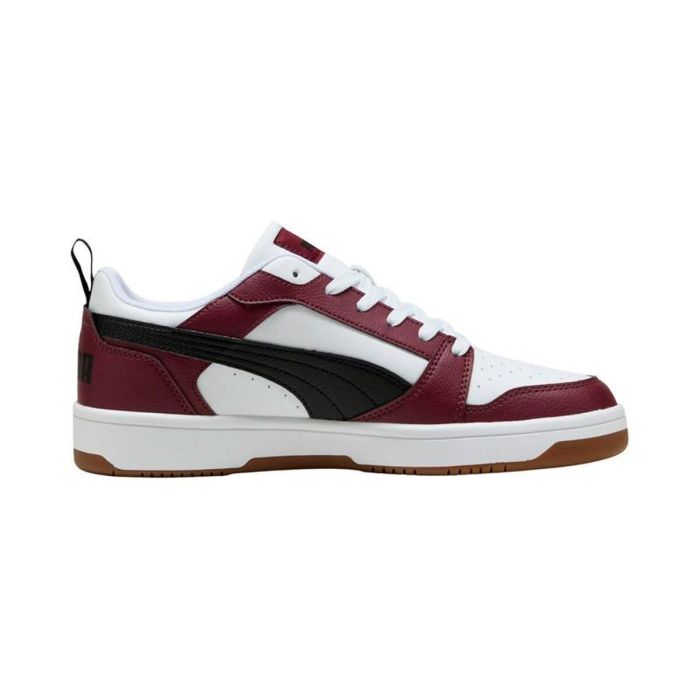 Chaussures casual homme Puma Rebound V6 Low Blanc Bordeaux L 3