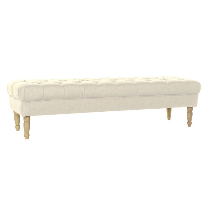 Banquette Home ESPRIT Crème Polyester Bois 0 Banquette Home ESPRIT Crème Polyester Bois 0