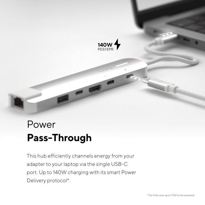 Hub USB Linq Byelements LQ49061 Blanc Gris 13 Hub USB Linq Byelements LQ49061 Blanc Gris 13