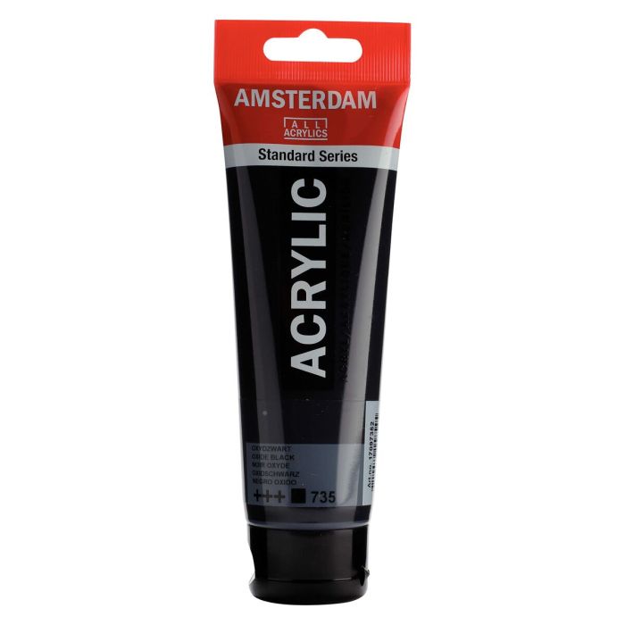 Peinture acrylique Talens Amsterdam Noir 120 ml (3 Unités) 1