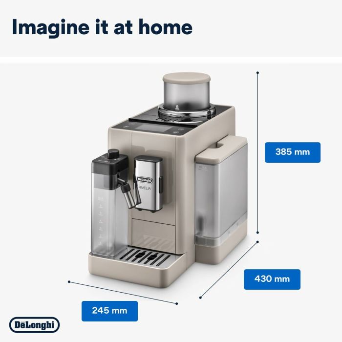 Cafetière superautomatique DeLonghi EXAM 440.55.BG Noir Argenté 1450 W 19 bar 1,2 L 2