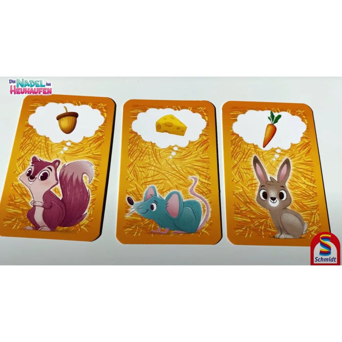 Schmidt Spiele - Jeu de société Une aiguille dans une botte de foin - Jeu de cartes et de mémoire pour enfants dès 5 ans Schmidt Spiele - Jeu de société Une aiguille dans une botte de foin - Jeu de cartes et de mémoire pour enfants dès 5 ans