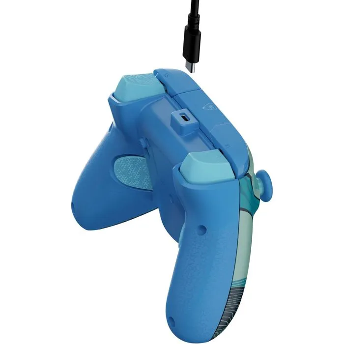 Turtle Beach Manette de jeu Rematch Advanced Xbox - Édition Blue Kitsune Filaire avec rétroéclairage bleu et design de renard - Compatible PC et application Control Hub Turtle Beach Manette de jeu Rematch Advanced Xbox - Édition Blue Kitsune Filaire avec rétroéclairage bleu et design de renard - Compatible PC et application Control Hub