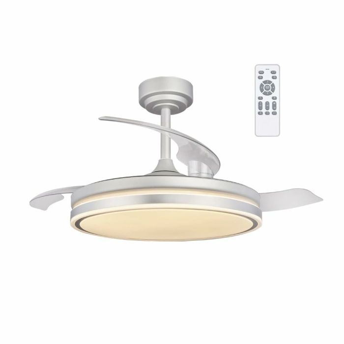 Ventilateur de Plafond CristalRecord RETRACT MOSS Gris 72 W 4