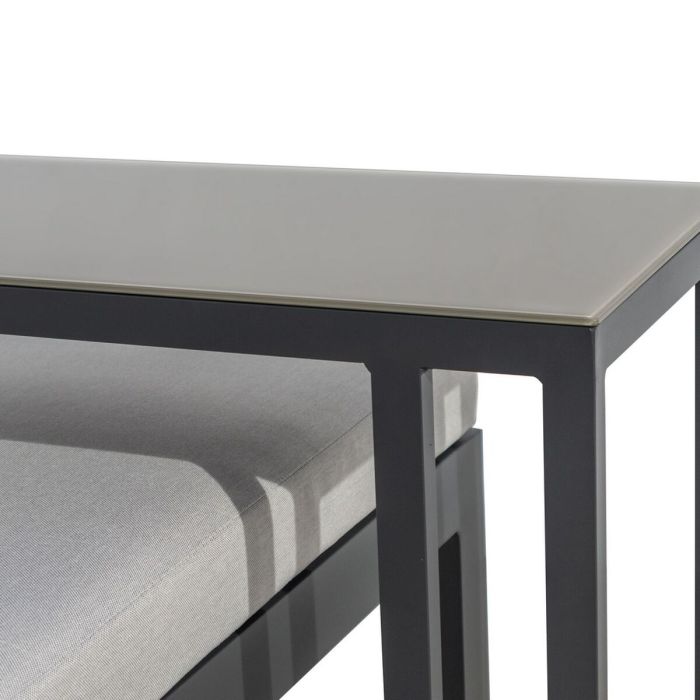 Canapé de jardin Agnes Graphite 224 x 224 x 65,5 cm Coin 2 Canapé de jardin Agnes Graphite 224 x 224 x 65,5 cm Coin 2