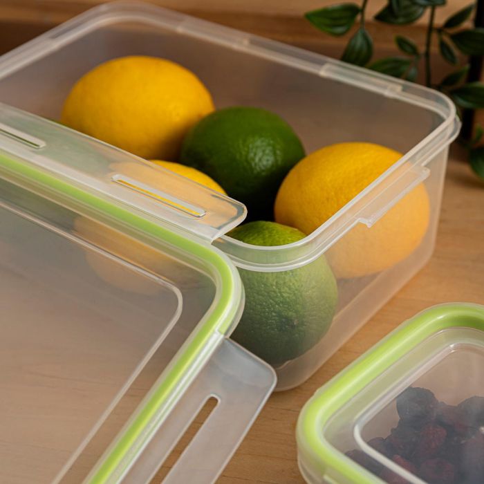 Recipiente Rectangular Hermético Plástic Greenery Quid 10,6x15,2x5,6 cm, 0,475 L 2 Recipiente Rectangular Hermético Plástic Greenery Quid 10,6x15,2x5,6 cm, 0,475 L 2