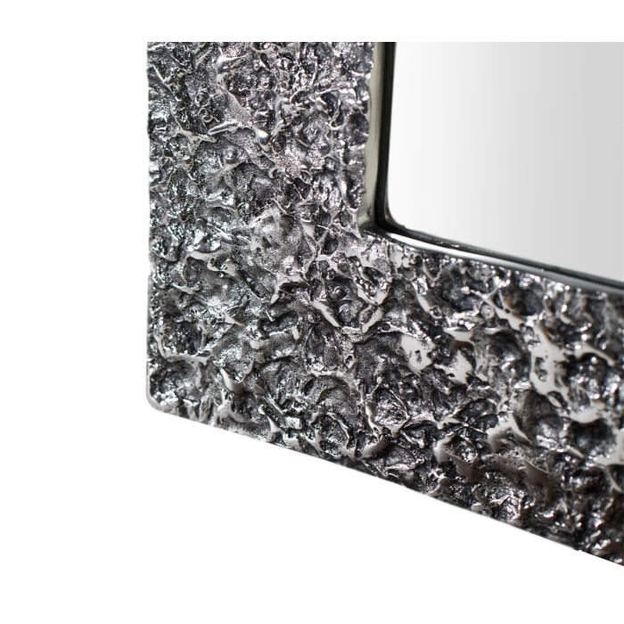 GINER Y COLOMER - Miroir avec cadre en aluminium à relief effet éclaboussures - Dimensions : 95x50 cm (verre) - Cadre 25 cm 1