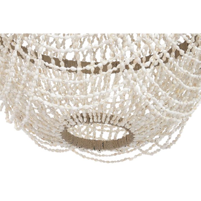 Suspension Home ESPRIT Blanc Naturel Coquillages 50 W 50 x 50 x 130 cm 3
