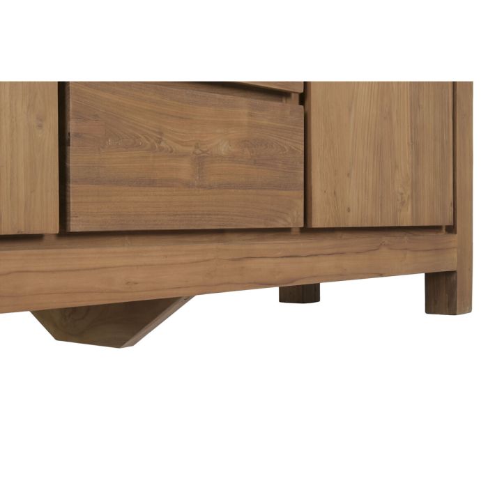 Présentoir Home ESPRIT Verre bois de teck 160 X 45 X 210 CM 13 Présentoir Home ESPRIT Verre bois de teck 160 X 45 X 210 CM 13