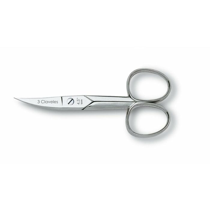 Ciseaux à ongles 3 Claveles Acier au carbone Courbe 4,5" 1