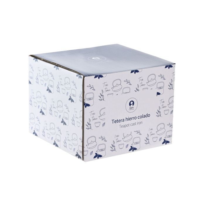 Théière Home ESPRIT Bleu Acier inoxydable Fer 800 ml 2 Théière Home ESPRIT Bleu Acier inoxydable Fer 800 ml 2