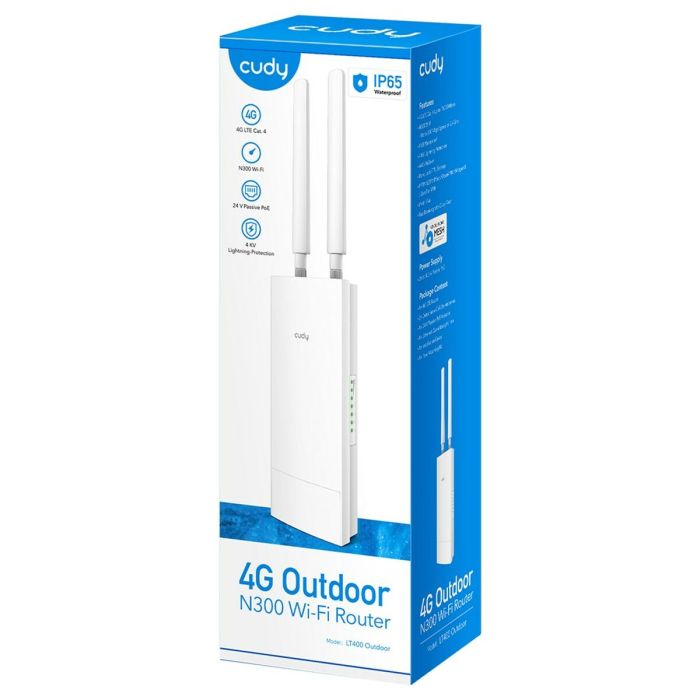 Router Cudy LT400 OUTDOOR_EU Blanc RJ45 RJ45 x 1 Wi-Fi 4 2