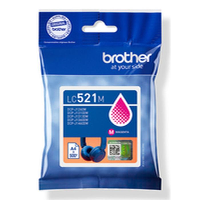 Cartouche d'encre originale Brother LC521M Magenta 0 Cartouche d'encre originale Brother LC521M Magenta 0