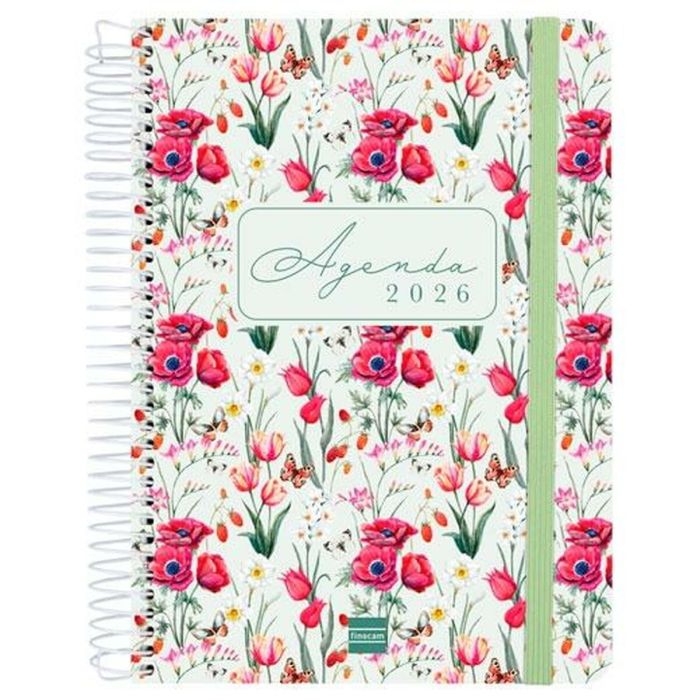 Agenda Finocam CLOE A5 15,5 x 21,2 cm Vert 2026
