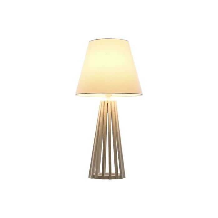 Lampe de bureau Home ESPRIT Blanc Bois 50 W 220 V 30 x 30 x 61 cm 0 Lampe de bureau Home ESPRIT Blanc Bois 50 W 220 V 30 x 30 x 61 cm 0