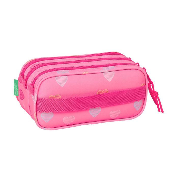 Fourre-tout Benetton Heart Rose 21,5 x 10 x 8 cm 2