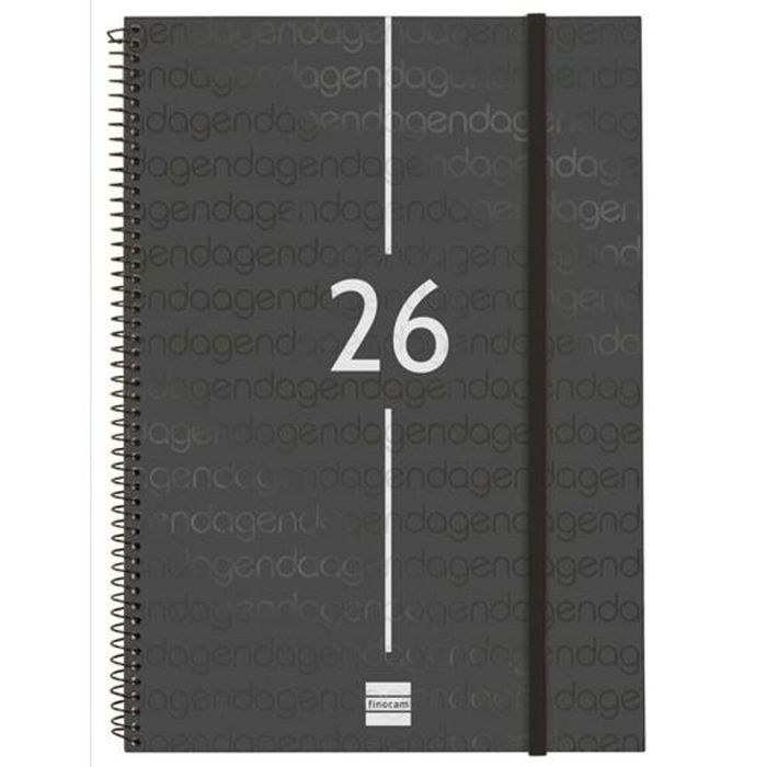 Agenda Finocam YEAR Noir A4 21 x 29,7 cm 2026