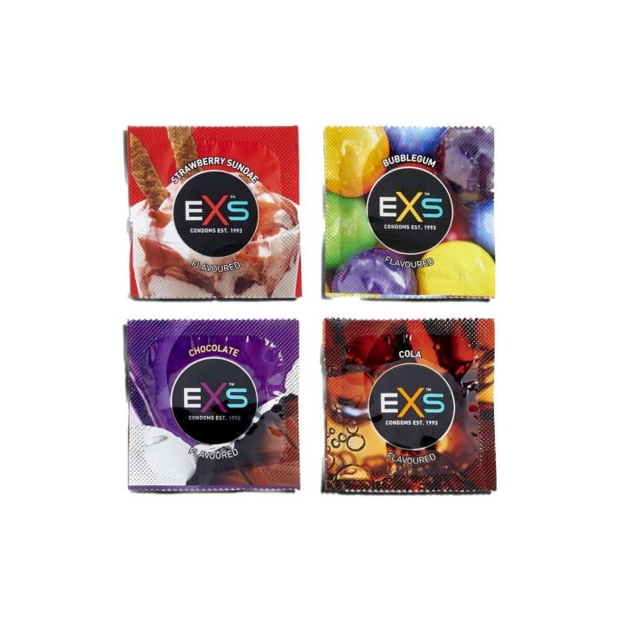 Préservatifs EXS Chocolat Queue Fraise Chewing gum 144 Unités Préservatifs EXS Chocolat Queue Fraise Chewing gum 144 Unités
