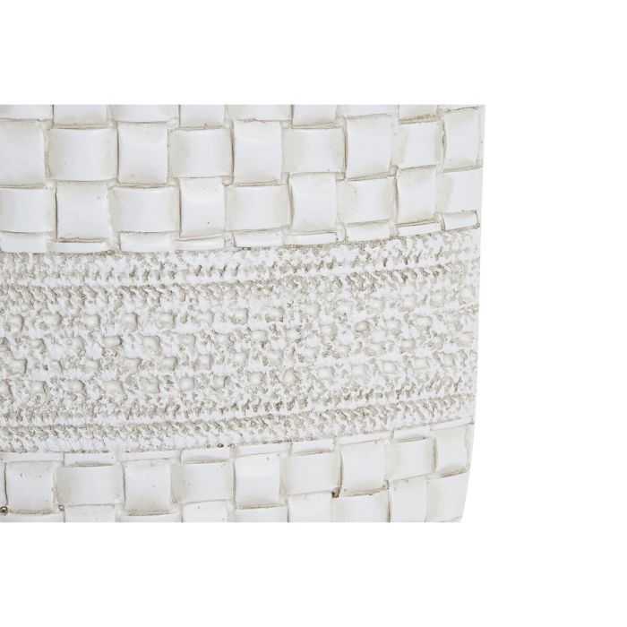 Vase DKD Home Decor Blanc Résine Moderne 18 x 6 x 28 cm 1