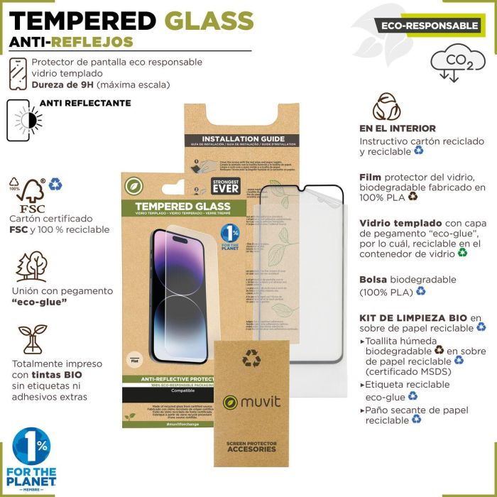 Film Protecteur pour Téléphone Portable Muvit for Change iPhone 15 Pro Max 3