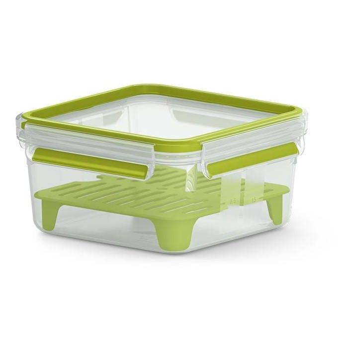 Emsa N1071700 Clip&Go Sandwichbox XL transparent/hellgrn 0 Emsa N1071700 Clip&Go Sandwichbox XL transparent/hellgrn 0