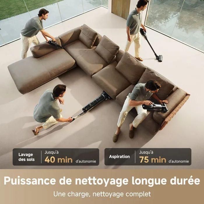 DREAME H14 Dual - Aspirateur Balai Laveur- 18k Pa - Aspirateur eau et poussieres - Fonctionnel multisurfaces 5-en-1 2