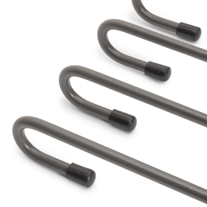 Emuca Porte-pantalons extractible, 11 tiges, guides d'extraction totale, Acier, Titane 5 Emuca Porte-pantalons extractible, 11 tiges, guides d'extraction totale, Acier, Titane 5