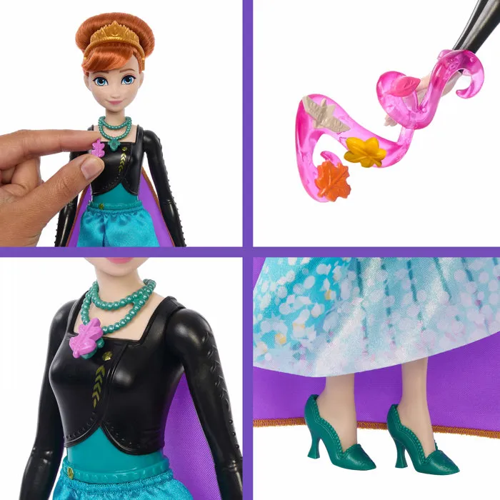 Disney Frozen Sceptre Révélation Princesse Anna avec 10 Accessoires - Figurine - JJY37