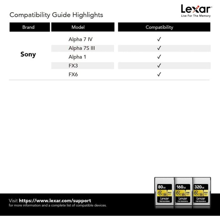 Carte Mémoire SD Lexar LCAGOLD080G-RNENG 1 Carte Mémoire SD Lexar LCAGOLD080G-RNENG 1
