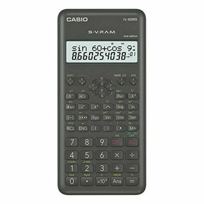 Calculatrice scientifique Casio FX-82 MS2 Noir Gris foncé Plastique 0 Calculatrice scientifique Casio FX-82 MS2 Noir Gris foncé Plastique 0