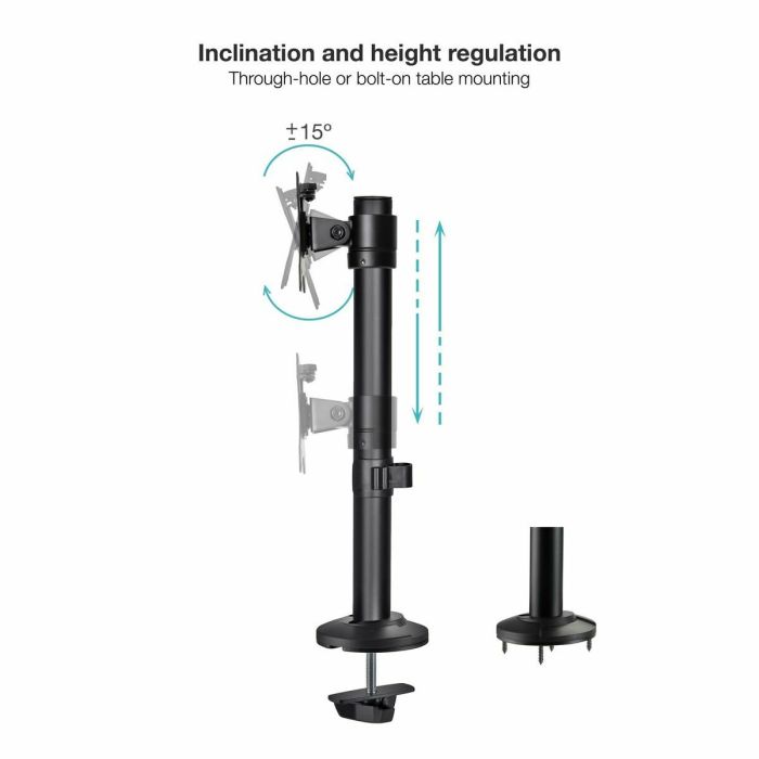 Support de table d'écran TooQ DB1131TN-B 17" 32" 8 kg 13 Support de table d'écran TooQ DB1131TN-B 17" 32" 8 kg 13