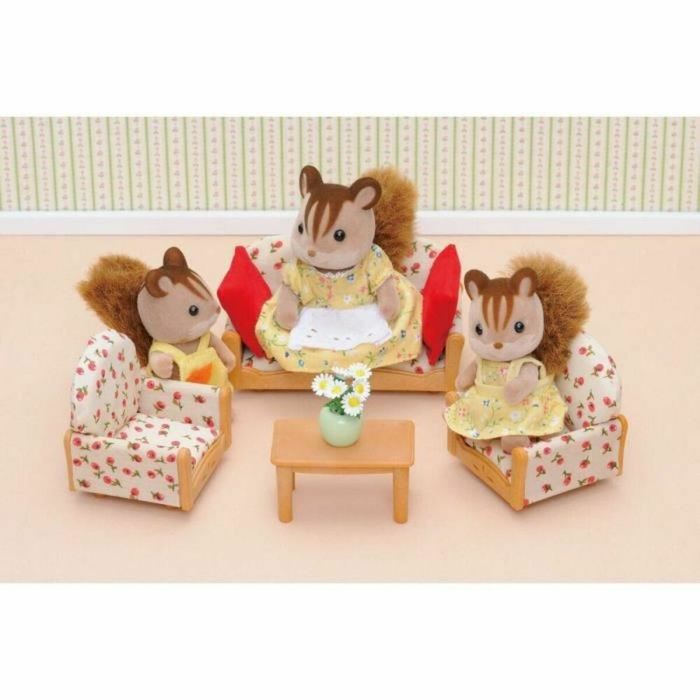 Accessoires pour poupées Sylvanian Families Sofa + 2 Armchairs + Table 1 Accessoires pour poupées Sylvanian Families Sofa + 2 Armchairs + Table 1