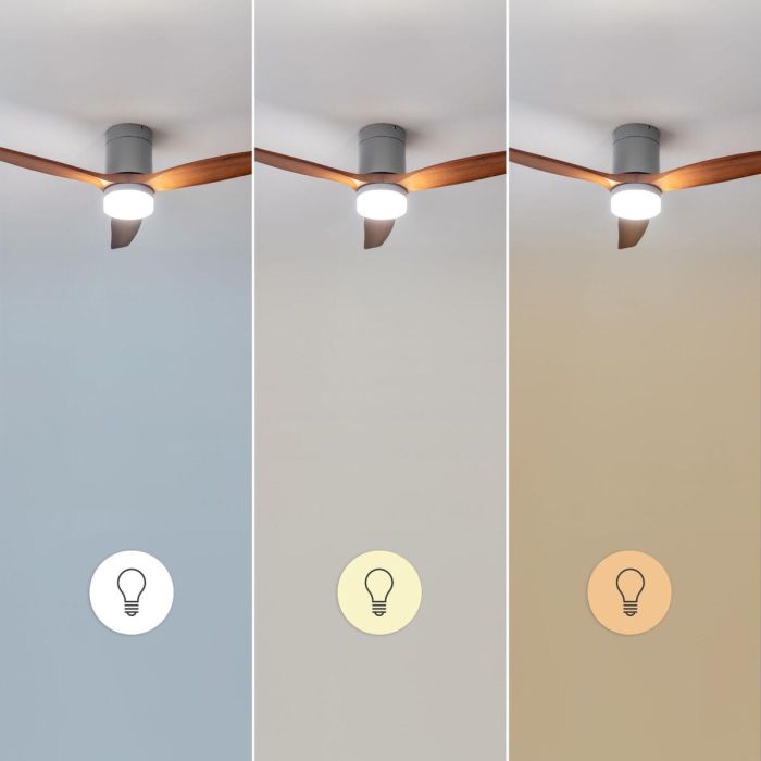 Ventilateur de Plafond avec Lumière Cecotec EnergySilence Aero 5600 18 W Noir Brun foncé 1 Ventilateur de Plafond avec Lumière Cecotec EnergySilence Aero 5600 18 W Noir Brun foncé 1